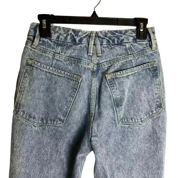 Good American 90’s Icon High Rise Straight Leg Distressed Jeans Size 2/26 - Picture 6 of 8
